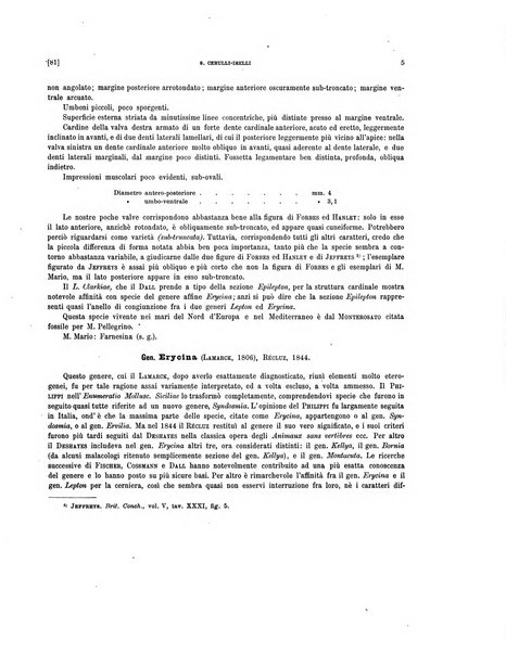 Palaeontographia Italica raccolta di monografie paleontologiche fondata da Mario Canavari nell'anno 1895