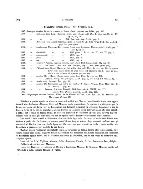 Palaeontographia Italica raccolta di monografie paleontologiche fondata da Mario Canavari nell'anno 1895