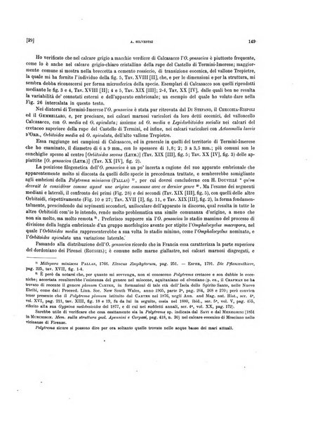 Palaeontographia Italica raccolta di monografie paleontologiche fondata da Mario Canavari nell'anno 1895