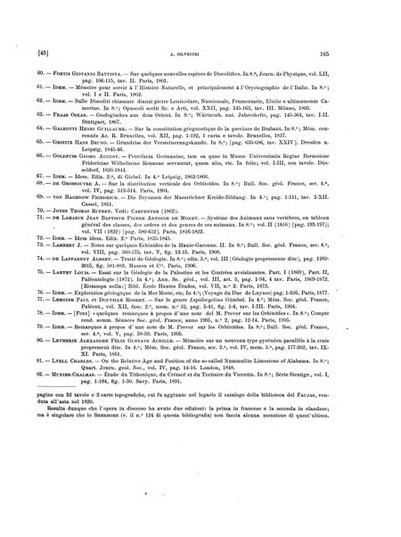 Palaeontographia Italica raccolta di monografie paleontologiche fondata da Mario Canavari nell'anno 1895