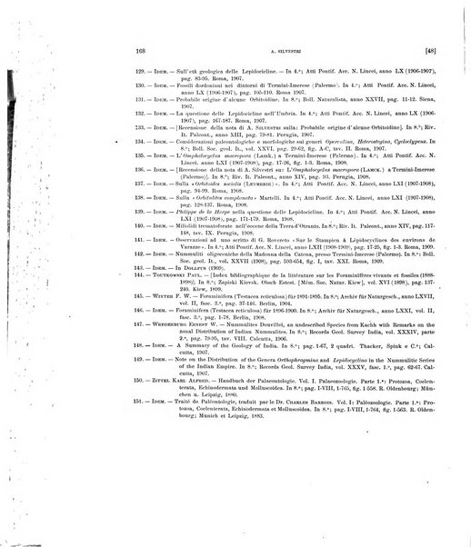 Palaeontographia Italica raccolta di monografie paleontologiche fondata da Mario Canavari nell'anno 1895