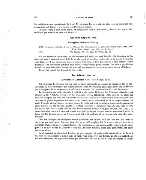 Palaeontographia Italica raccolta di monografie paleontologiche fondata da Mario Canavari nell'anno 1895