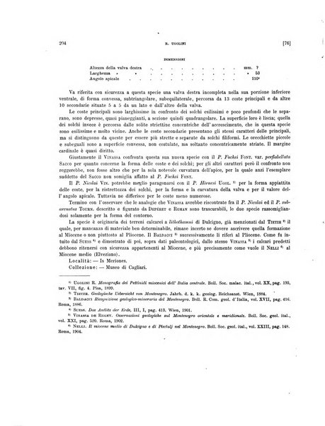 Palaeontographia Italica raccolta di monografie paleontologiche fondata da Mario Canavari nell'anno 1895