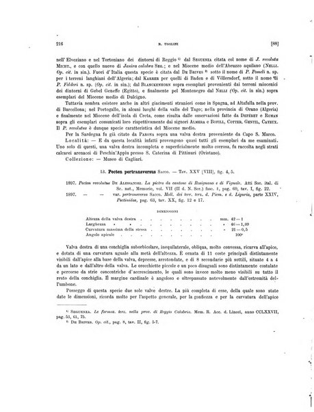 Palaeontographia Italica raccolta di monografie paleontologiche fondata da Mario Canavari nell'anno 1895