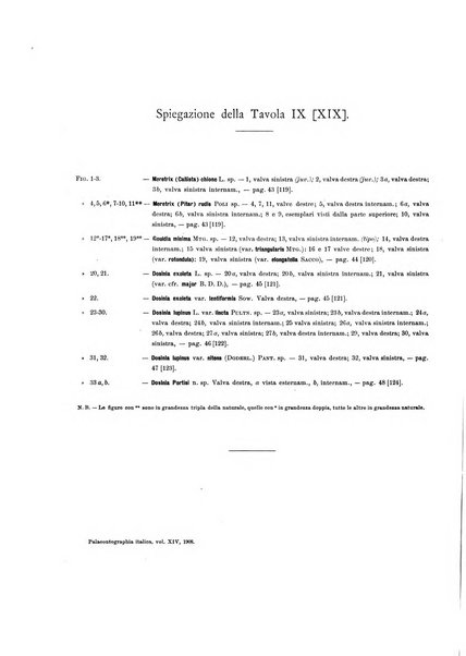 Palaeontographia Italica raccolta di monografie paleontologiche fondata da Mario Canavari nell'anno 1895