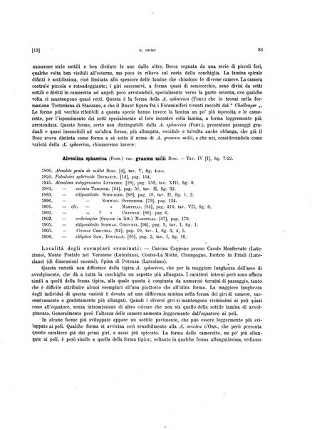 Palaeontographia Italica raccolta di monografie paleontologiche fondata da Mario Canavari nell'anno 1895