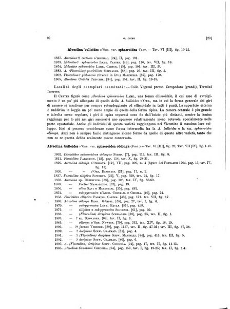 Palaeontographia Italica raccolta di monografie paleontologiche fondata da Mario Canavari nell'anno 1895