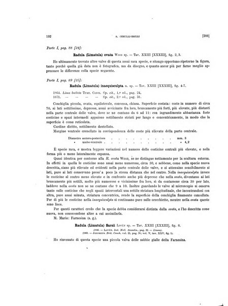 Palaeontographia Italica raccolta di monografie paleontologiche fondata da Mario Canavari nell'anno 1895