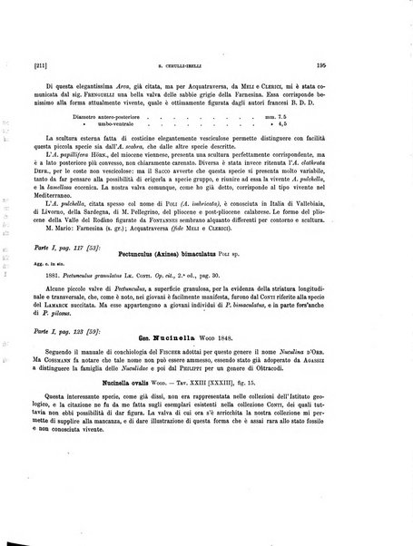 Palaeontographia Italica raccolta di monografie paleontologiche fondata da Mario Canavari nell'anno 1895