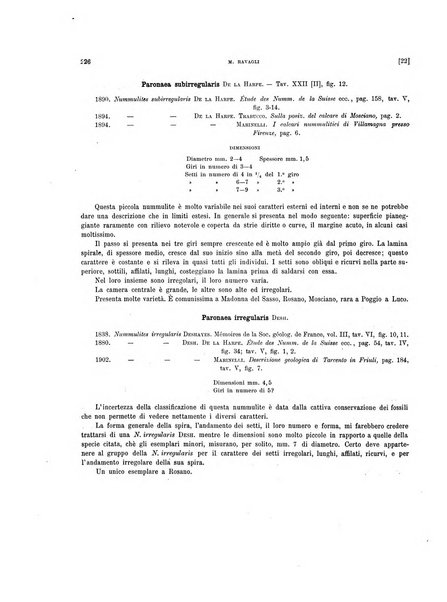 Palaeontographia Italica raccolta di monografie paleontologiche fondata da Mario Canavari nell'anno 1895