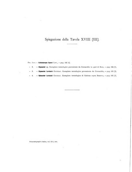 Palaeontographia Italica raccolta di monografie paleontologiche fondata da Mario Canavari nell'anno 1895