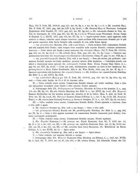 Palaeontographia Italica raccolta di monografie paleontologiche fondata da Mario Canavari nell'anno 1895