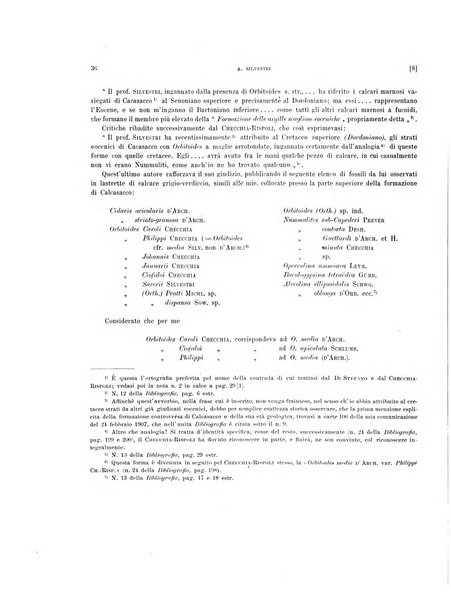 Palaeontographia Italica raccolta di monografie paleontologiche fondata da Mario Canavari nell'anno 1895