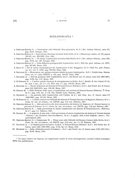 Palaeontographia Italica raccolta di monografie paleontologiche fondata da Mario Canavari nell'anno 1895