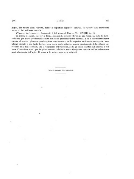 Palaeontographia Italica raccolta di monografie paleontologiche fondata da Mario Canavari nell'anno 1895