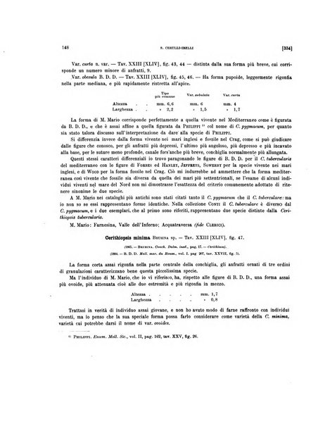 Palaeontographia Italica raccolta di monografie paleontologiche fondata da Mario Canavari nell'anno 1895