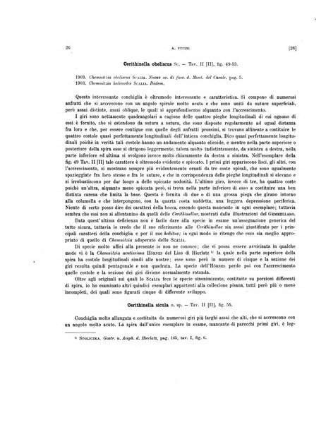 Palaeontographia Italica raccolta di monografie paleontologiche fondata da Mario Canavari nell'anno 1895