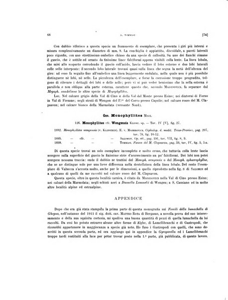 Palaeontographia Italica raccolta di monografie paleontologiche fondata da Mario Canavari nell'anno 1895