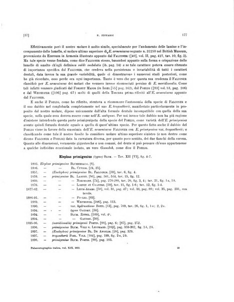 Palaeontographia Italica raccolta di monografie paleontologiche fondata da Mario Canavari nell'anno 1895