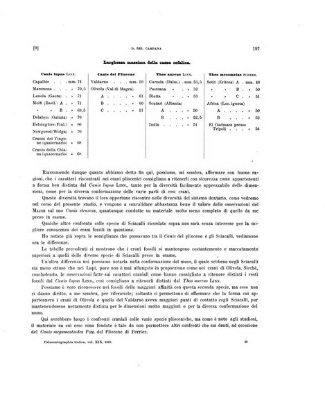 Palaeontographia Italica raccolta di monografie paleontologiche fondata da Mario Canavari nell'anno 1895