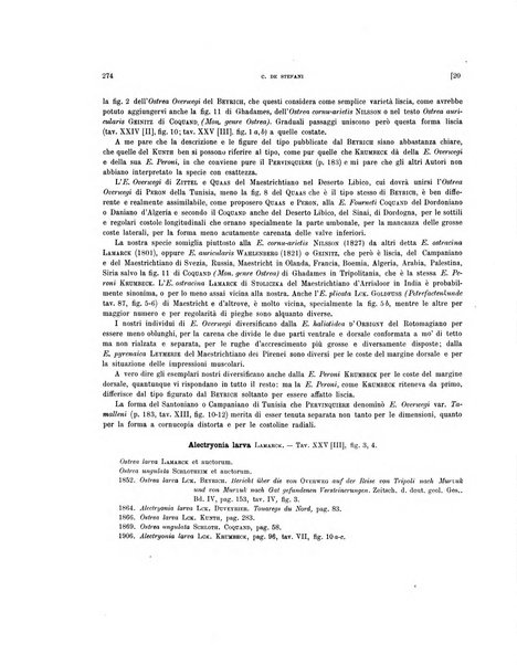 Palaeontographia Italica raccolta di monografie paleontologiche fondata da Mario Canavari nell'anno 1895