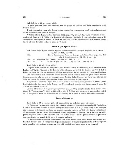 Palaeontographia Italica raccolta di monografie paleontologiche fondata da Mario Canavari nell'anno 1895