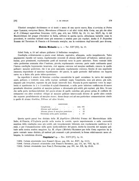 Palaeontographia Italica raccolta di monografie paleontologiche fondata da Mario Canavari nell'anno 1895