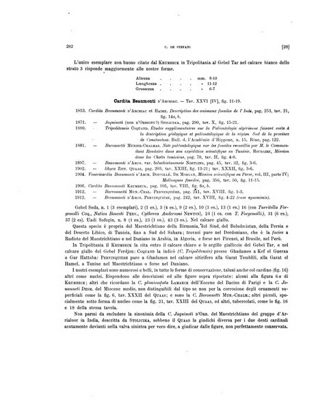 Palaeontographia Italica raccolta di monografie paleontologiche fondata da Mario Canavari nell'anno 1895