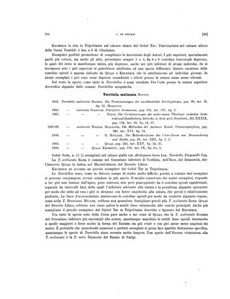 Palaeontographia Italica raccolta di monografie paleontologiche fondata da Mario Canavari nell'anno 1895