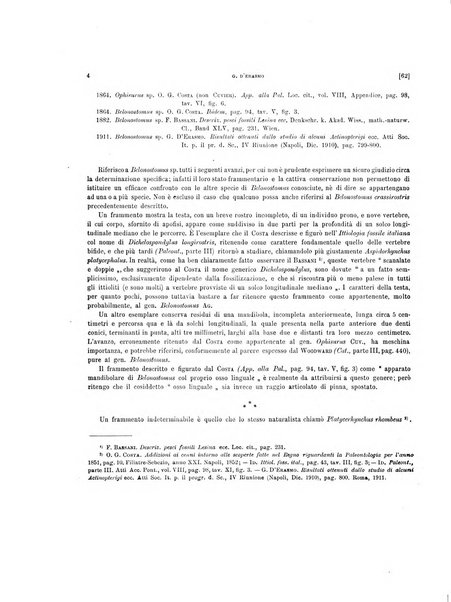 Palaeontographia Italica raccolta di monografie paleontologiche fondata da Mario Canavari nell'anno 1895