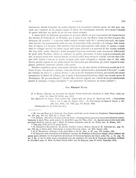 Palaeontographia Italica raccolta di monografie paleontologiche fondata da Mario Canavari nell'anno 1895