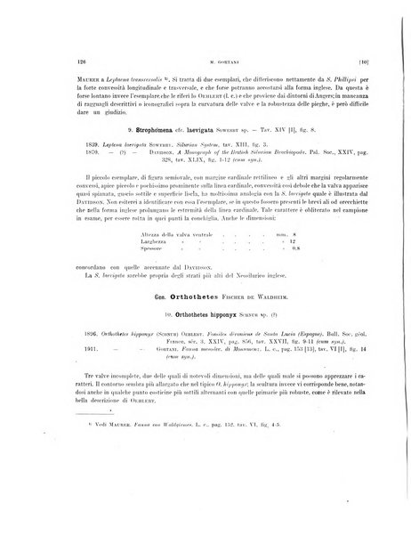 Palaeontographia Italica raccolta di monografie paleontologiche fondata da Mario Canavari nell'anno 1895