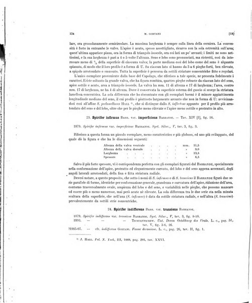 Palaeontographia Italica raccolta di monografie paleontologiche fondata da Mario Canavari nell'anno 1895