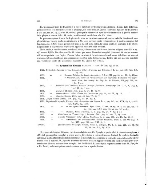 Palaeontographia Italica raccolta di monografie paleontologiche fondata da Mario Canavari nell'anno 1895