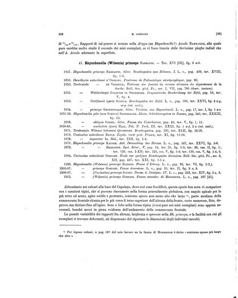 Palaeontographia Italica raccolta di monografie paleontologiche fondata da Mario Canavari nell'anno 1895