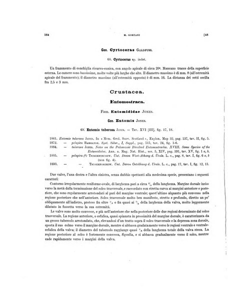 Palaeontographia Italica raccolta di monografie paleontologiche fondata da Mario Canavari nell'anno 1895