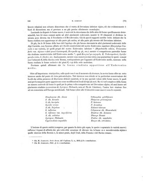 Palaeontographia Italica raccolta di monografie paleontologiche fondata da Mario Canavari nell'anno 1895