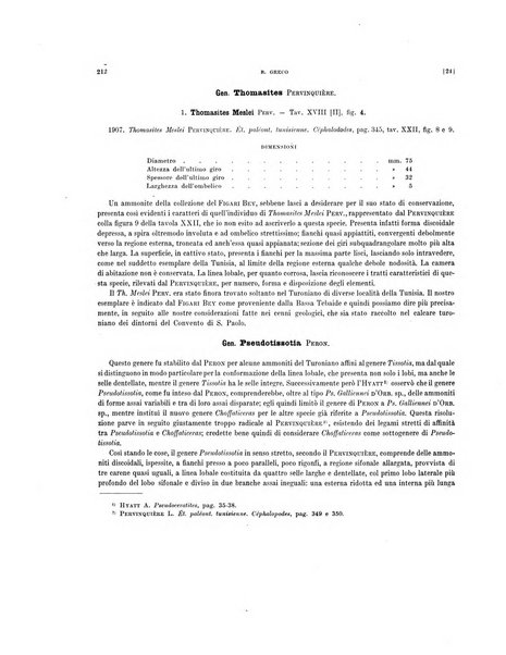 Palaeontographia Italica raccolta di monografie paleontologiche fondata da Mario Canavari nell'anno 1895