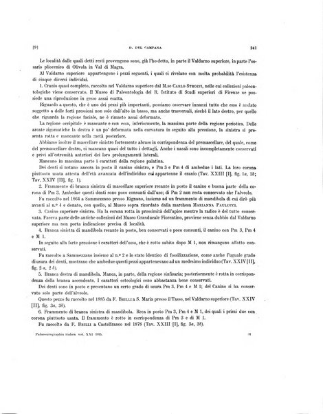 Palaeontographia Italica raccolta di monografie paleontologiche fondata da Mario Canavari nell'anno 1895