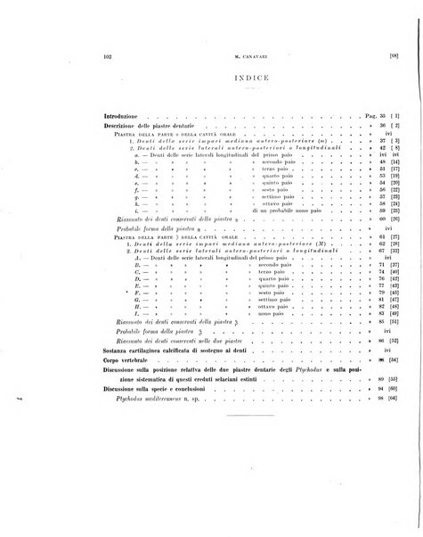 Palaeontographia Italica raccolta di monografie paleontologiche fondata da Mario Canavari nell'anno 1895