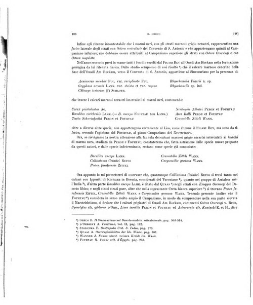 Palaeontographia Italica raccolta di monografie paleontologiche fondata da Mario Canavari nell'anno 1895