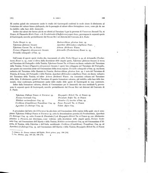 Palaeontographia Italica raccolta di monografie paleontologiche fondata da Mario Canavari nell'anno 1895