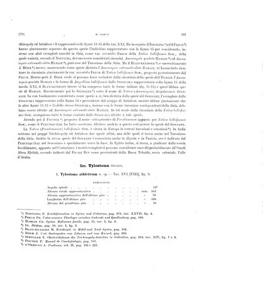 Palaeontographia Italica raccolta di monografie paleontologiche fondata da Mario Canavari nell'anno 1895