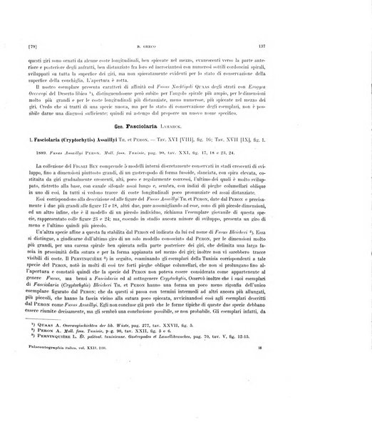 Palaeontographia Italica raccolta di monografie paleontologiche fondata da Mario Canavari nell'anno 1895