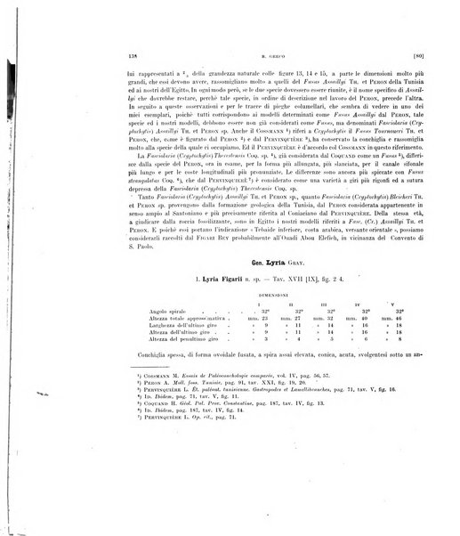 Palaeontographia Italica raccolta di monografie paleontologiche fondata da Mario Canavari nell'anno 1895