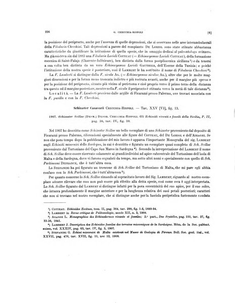 Palaeontographia Italica raccolta di monografie paleontologiche fondata da Mario Canavari nell'anno 1895