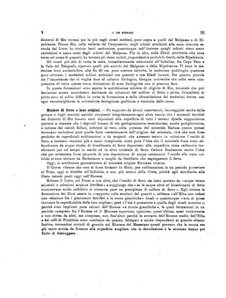 Palaeontographia Italica raccolta di monografie paleontologiche fondata da Mario Canavari nell'anno 1895