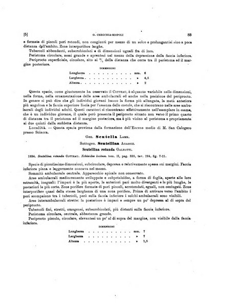 Palaeontographia Italica raccolta di monografie paleontologiche fondata da Mario Canavari nell'anno 1895