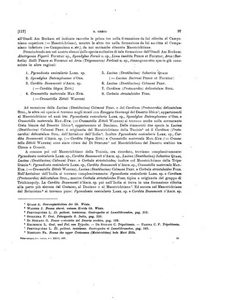 Palaeontographia Italica raccolta di monografie paleontologiche fondata da Mario Canavari nell'anno 1895