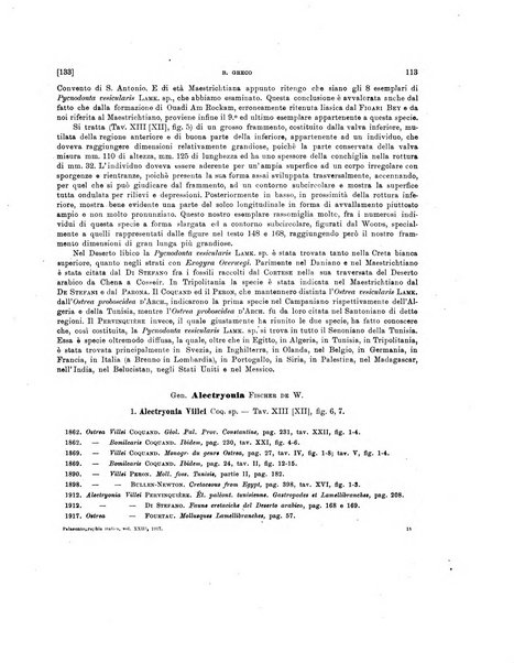 Palaeontographia Italica raccolta di monografie paleontologiche fondata da Mario Canavari nell'anno 1895